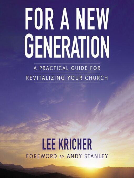 Title details for For a New Generation by Lee D. Kricher - Available